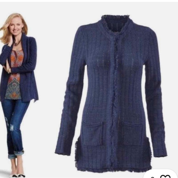 Cabi Cardigan with fringe detail - Picture 1 of 4